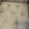 Modern Grey Tufted Square Accent Chair