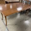 Long Arched Legged Dining Table with Folding Extensions
