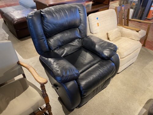 Black Leather Recliner Chair