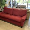 URBAN INTERIORS Red Fabric Sofa with Fold out Full-sized Bed