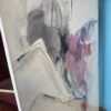 Glass Framed Abstract Watercolor Décor