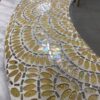PIER ONE Round Scallop Mosaic Mirror