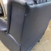 Navy Blue Faux Leather Manual Recliner