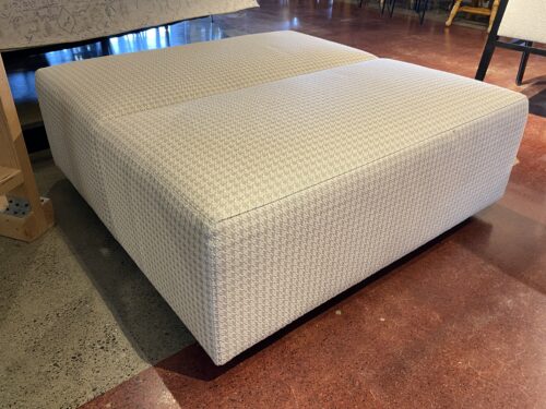 STEELCASE Coalesse Square Pale Houndstooth Ottoman
