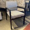 BERNHARDT Black Wood Frame Accent Chair