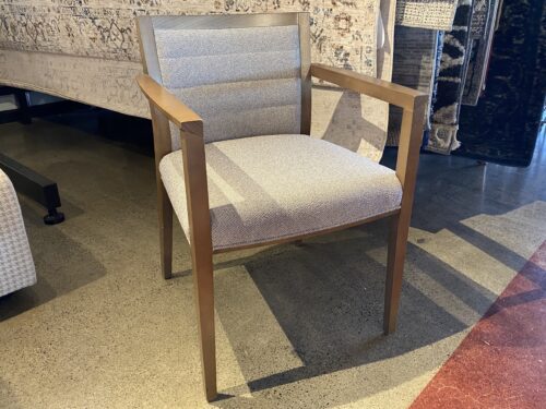 STEELCASE Coalesse Ribbed Grey Wood Frame Accent Chair