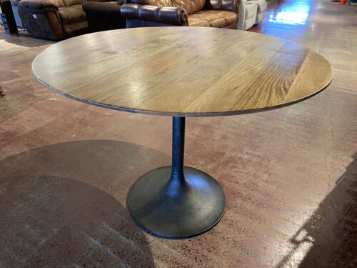 Natural Wood Top Tulip Bistro Table