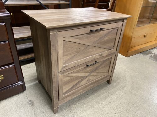 BUSH Light Rustic Filing Cabinet