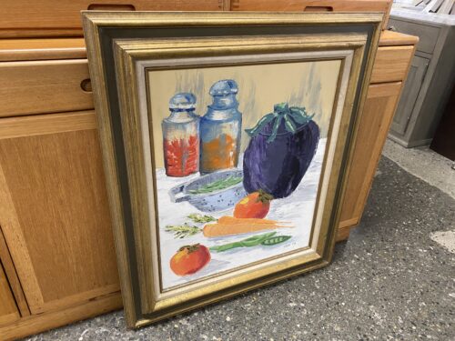 Hand Painted Acrylic Still Life by ERNA