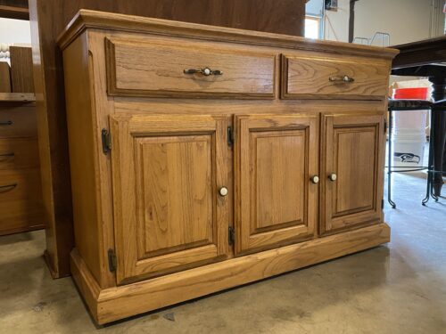 Spacious Blonde 2-Drawer Buffet