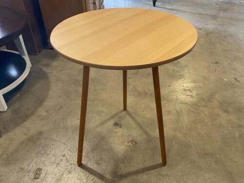 Tall Round Minimal 3-Legged Accent Table