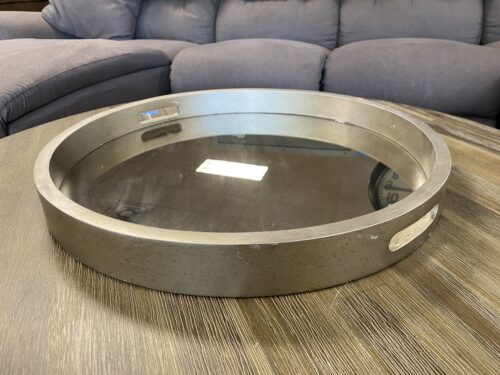 UTTERMOST Circular Mirrored Serving Tray