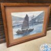 Ships in Hong Kong Harbor Signed Print by Louis J Kaep