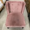 Pink Lounge Chair W/ Nailhead Trim