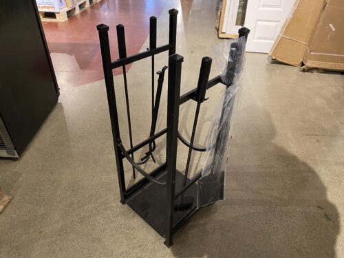 Four Piece Fireplace Rack & Tool Set
