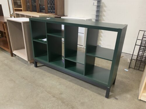 IKEA Kallex Forest Green Bookshelf with Base