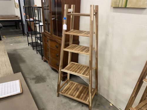 IKEA Storedamn Wood Slat Pyramid Shelf