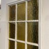 White Exterior Entry Door w/ Golden 6-Panel Window