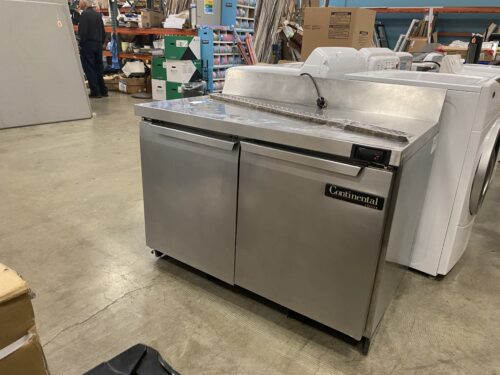 CONTINENTAL Stainless Steel Prep Top and Freezer