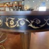 3-Leg Pedestal Table w/ Pretty Floral Trim