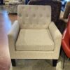 ALTON Beige Button Back Accent Chair