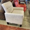 ALTON Beige Button Back Accent Chair