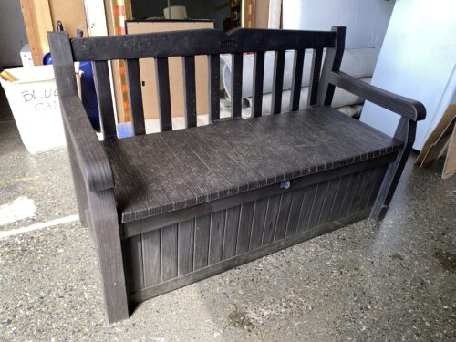 KETER Black Outdoor Storage Bench