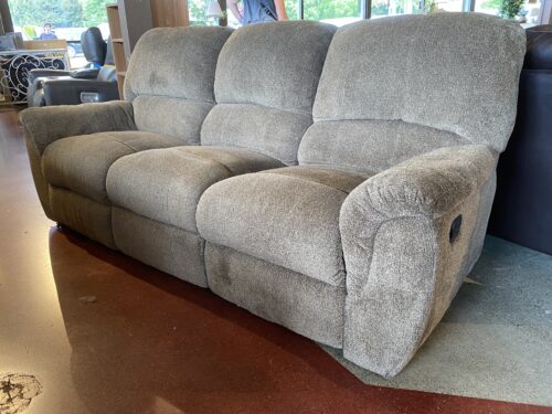 Neutral 3-Seater Manual Recliner Sofa