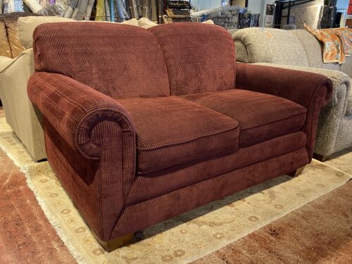 LA-Z-BOY Maroon Red Loveseat