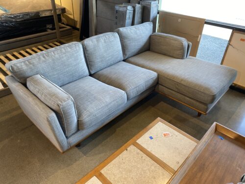 NEW! ARTICLE Timber 93" Right Sectional - Pebble Gray