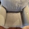 POTTERY BARN Armchair with Light Grey Slipcovered