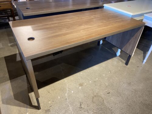 STEELCASE Desk Shell with Wood Grain Look