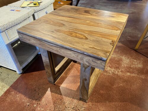 Solid Wood Square Side Table