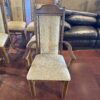 Set of 6 Tan Tweed Dining Chairs