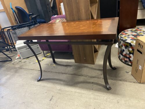 Bistro Style Table with Square Patterned Top