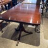 Mahogany Colored Double Pedestal Dining Table