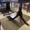 Mahogany Colored Double Pedestal Dining Table