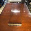 Mahogany Colored Double Pedestal Dining Table