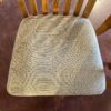 Oak Dining Table with 6 Ladder Back Chairs and Additional Leaf