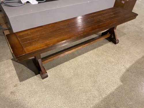 Farmhouse Style Wooden Bench