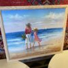Mother and Daughter at the Beach by P. Watkins