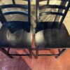 Tall Black Table with Two Matching Chairs