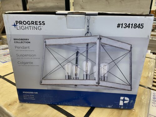 PROGRESS LIGHTING Bradberry Pendant with Galvanized Accents