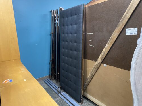 Black & Metallic King Size Bed Frame
