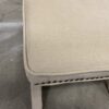 SAVAFAVIEH Badgley X Frame White Studded Ottoman