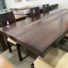 NATIVA Canyon Darkwood Natural Edge Dining Set - 6 chair
