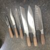 SCHMIDT BROTHERS German Stainless Steel 6 Piece Knife Set with Wooden Handle