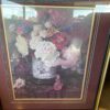 Floral Still Life Print with Gold and Black Frame