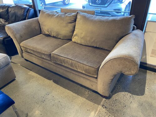 Transitional Style Sofa with Rolled Arms