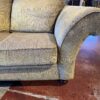 Transitional Style Loveseat with Rolled Arms